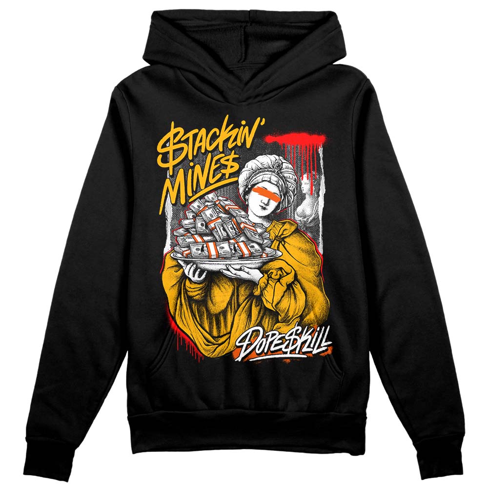 Dunk Low Championship Goldenrod (2021) DopeSkill Hoodie Sweatshirt Stackin Mines Graphic Streetwear - Black