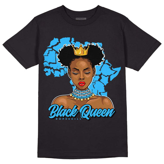 Jordan 2 Low "University Blue" DopeSkill T-Shirt Black Queen Graphic Streetwear - Black