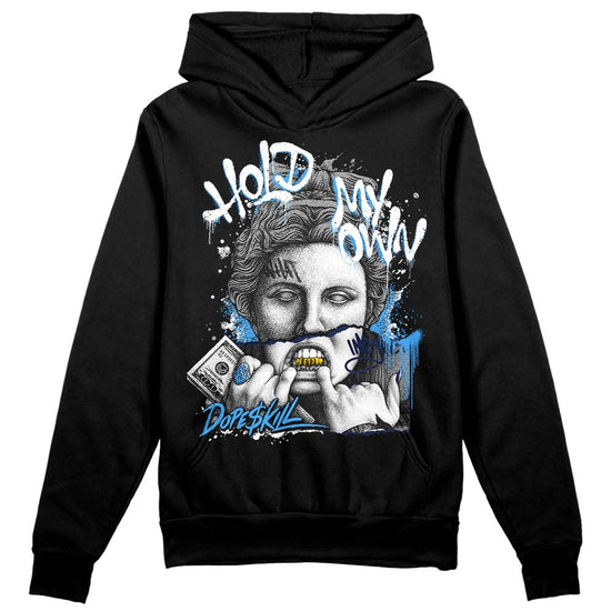 Jordan Spiz’ike Low “White/Obsidian” DopeSkill Hoodie Sweatshirt Hold My Own Graphic Streetwear - Black