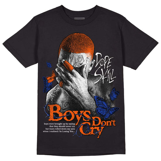 Dunk Low Futura Orange Blaze DopeSkill T-Shirt Boys Don't Cry Graphic Streetwear - Black