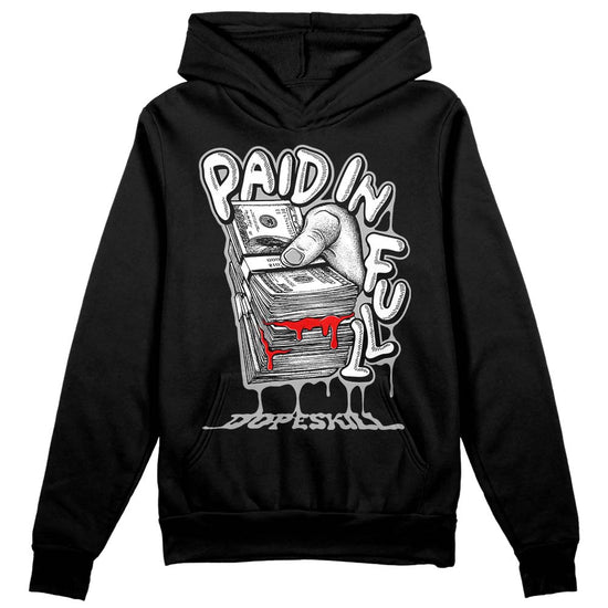 Jordan 1 Low OG “Shadow” DopeSkill Hoodie Sweatshirt Paid In Full Graphic Streetwear - Black