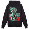 Jordan 3 "Green Glow" DopeSkill Hoodie Sweatshirt Broken Heart Graphic Streetwear - Black 