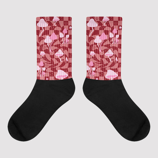 Valentine's Day Collection DopeSkill Sublimated Socks Mushroom Graphic Streetwear