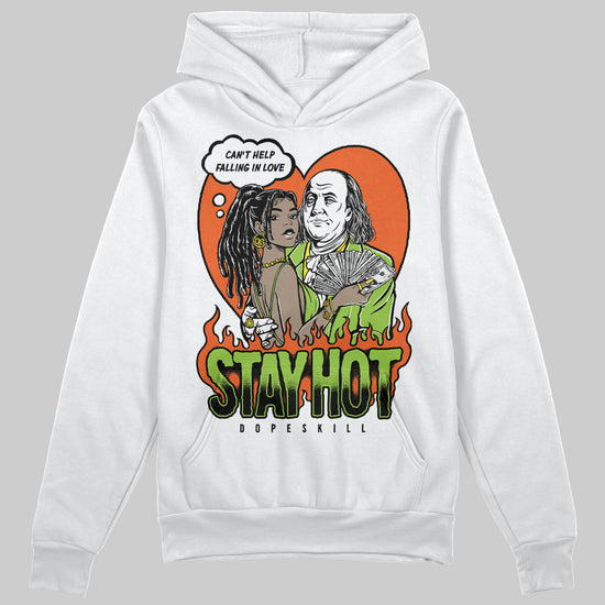 Neon Green Sneakers DopeSkill Hoodie Sweatshirt Stay Hot Graphic Streetwear - White