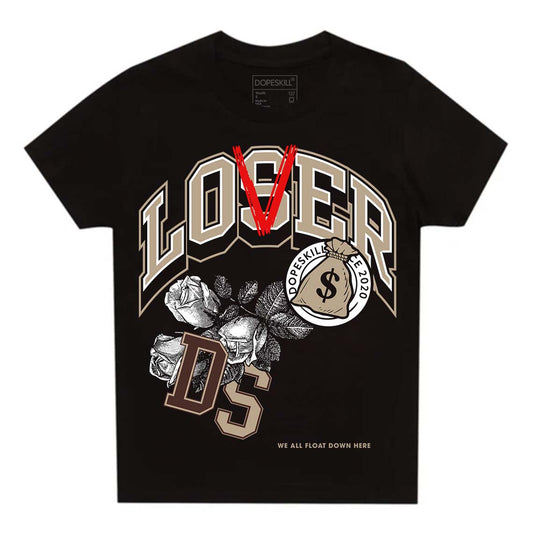 Jordan 1 High OG “Latte” DopeSkill Toddler Kids T-shirt Loser Lover Graphic Streetwear - Black