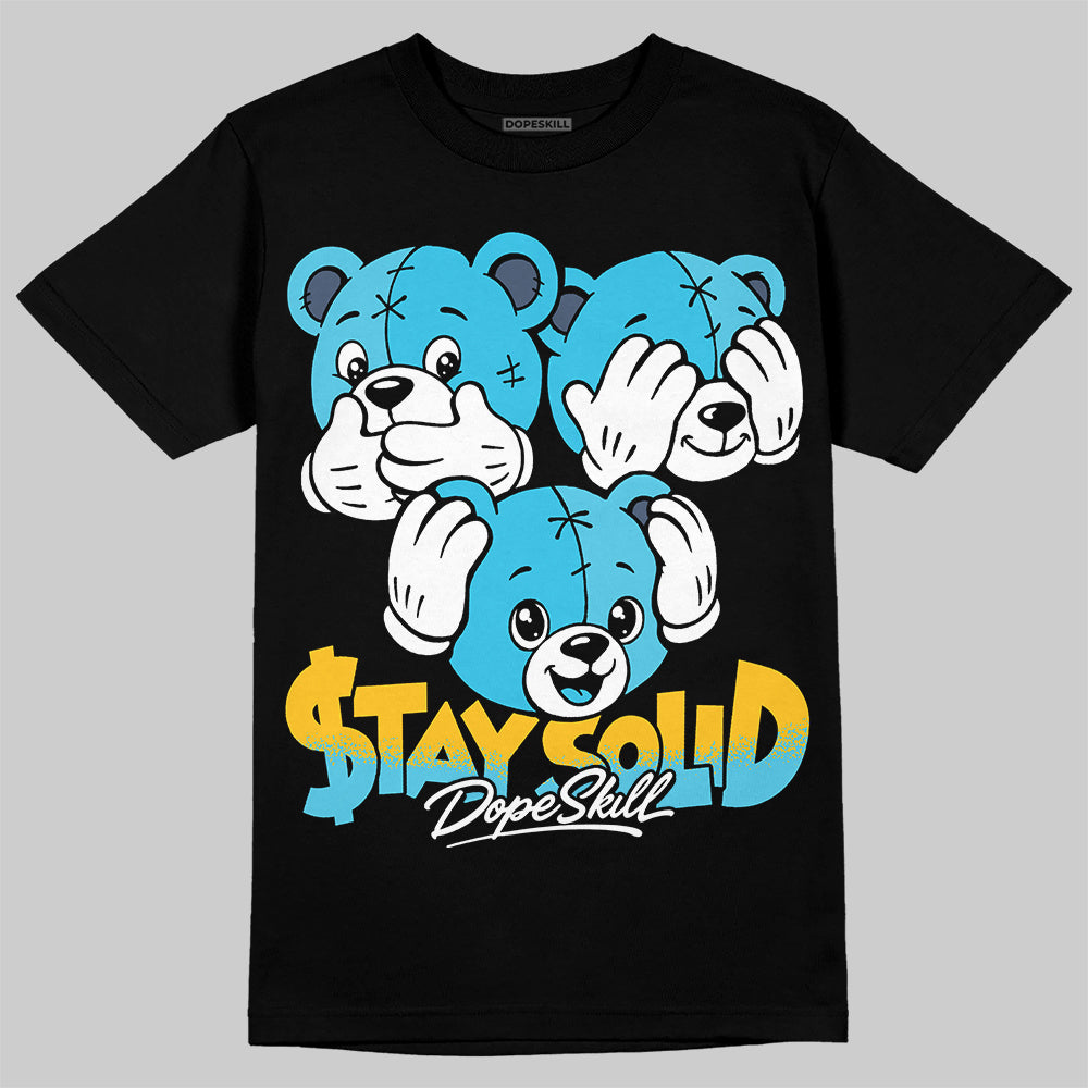 Jordan 11 Gamma Blue DopeSkill T-Shirt Stay Solid Graphic Streetwear - Black