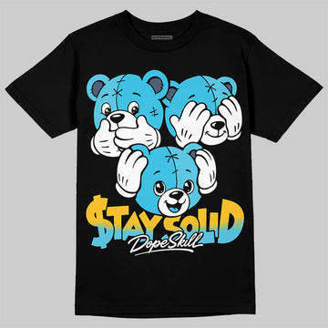 Jordan 11 Gamma Blue DopeSkill T-Shirt Stay Solid Graphic Streetwear - Black