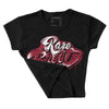 85 Metallic Burgundy 1s DopeSkill Women's Crop Top Rare Breed Type Graphic