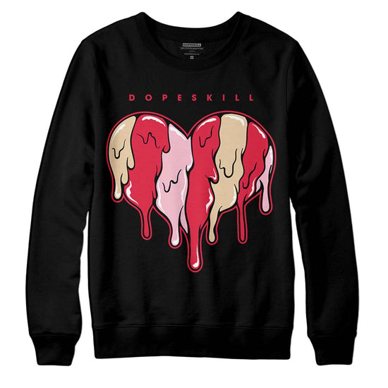 Dunk Low PRM Bacon DopeSkill Sweatshirt Slime Drip Heart Graphic Streetwear - Black