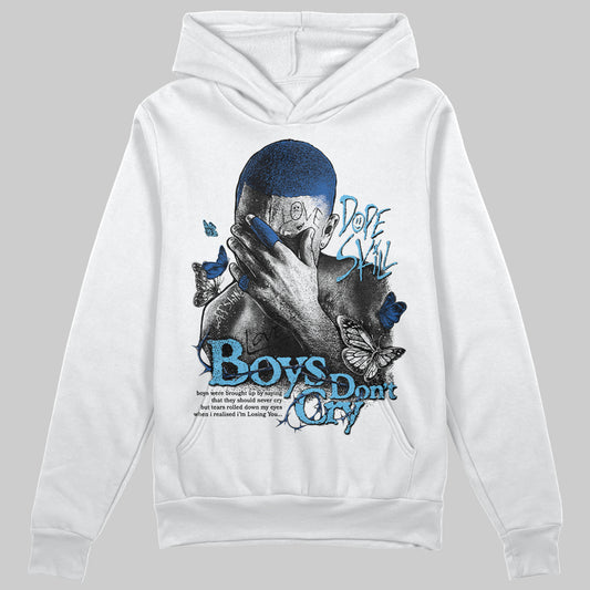 Jordan 12 “Blueberry” DopeSkill Hoodie Sweatshirt Boys Don't Cry Graphic Streetwear - White