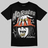 Grey Sneakers DopeSkill T-Shirt No Rules Graphic Streetwear - black