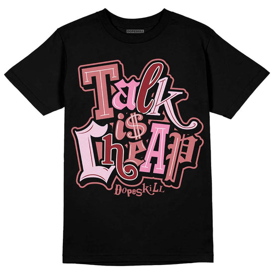 Valentine's Day Collection DopeSkill T-Shirt Talk Is Chip Graphic Streetwear - Black