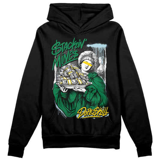 Jordan 5 “Lucky Green” DopeSkill Hoodie Sweatshirt Stackin Mines Graphic Streetwear - Black