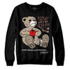 Jordan 1 High OG “Latte” DopeSkill Sweatshirt Love Kills Graphic Streetwear - Black