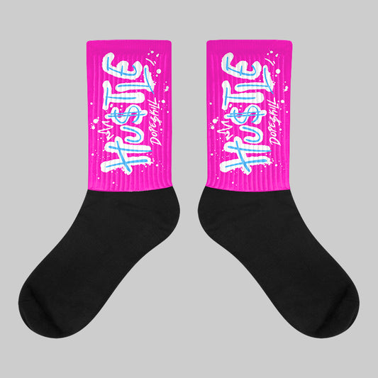 Dunk Active Fuchsia DopeSkill Sublimated Socks Hustle Graphic