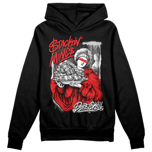Jordan Spizike Low Bred DopeSkill Hoodie Sweatshirt Stackin Mines Graphic Streetwear - Black