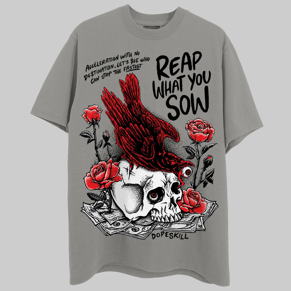 Grey Sneakers DopeSkill Grey T-Shirt Reap What You Sow Graphic Streetwear