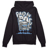 Jordan 9 Powder Blue DopeSkill Hoodie Sweatshirt Paid In Full Graphic Streetwear - Black