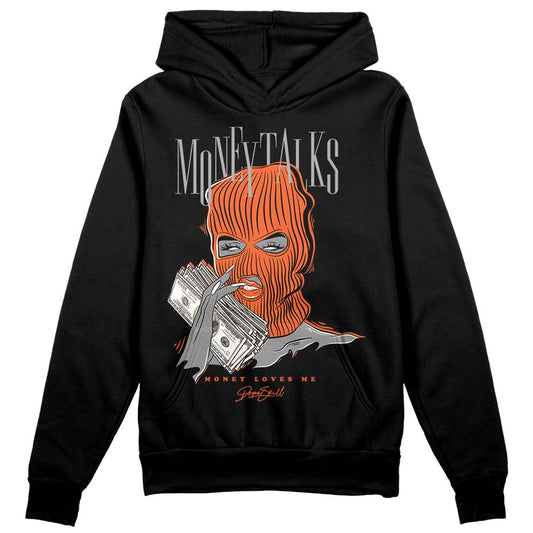 Jordan 3 Georgia Peach DopeSkill Hoodie Sweatshirt Money Talks Graphic Streetwear - Black