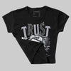 Bred Reimagined 4s DopeSkill Women's Crop Top Trust No One Graphic