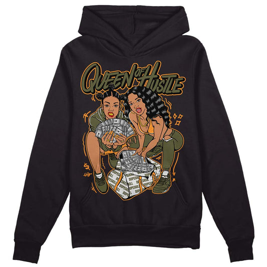 Jordan 5 "Olive" DopeSkill Hoodie Sweatshirt Queen Of Hustle Graphic Streetwear - Black 