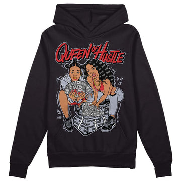 Jordan 4 “Bred Reimagined” DopeSkill Hoodie Sweatshirt Queen Of Hustle Graphic Streetwear - Black