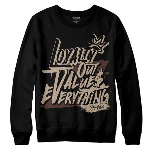 Jordan 1 High OG “Latte” DopeSkill Sweatshirt LOVE Graphic Streetwear - Black