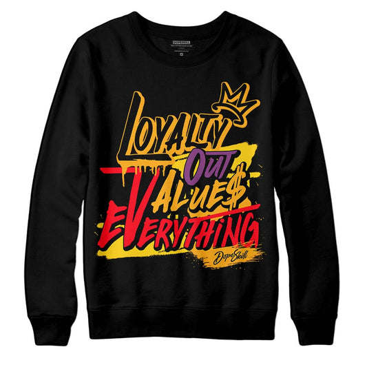 Jordan 1 Mid GS 'Six Championships' DopeSkill Sweatshirt LOVE Graphic Streetwear - Black