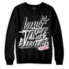 Jordan 1 High OG “Black/White” DopeSkill Sweatshirt LOVE Graphic Streetwear - Black