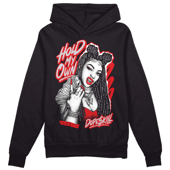 Jordan 4 Retro Red Cement DopeSkill Hoodie Sweatshirt New H.M.O Graphic Streetwear - Black