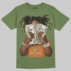 Jordan 4 Retro OG SP Undefeated (2025) DopeSkill T-Shirt Rich Youth Graphic Streetwear - Military Green