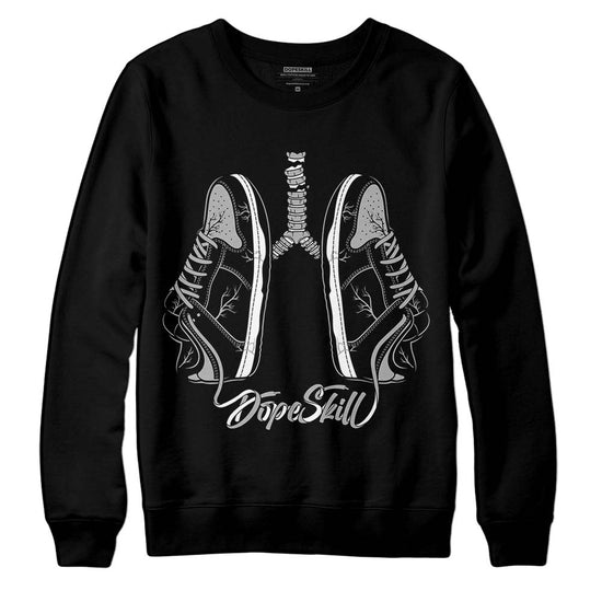 Jordan 1 Low OG “Shadow” DopeSkill Sweatshirt Breathe Graphic Streetwear - Black