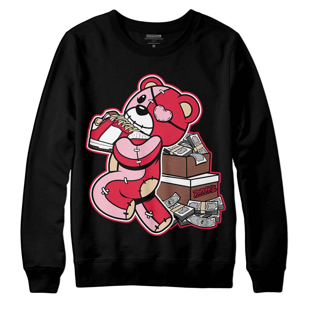 Dunk Low PRM Bacon DopeSkill Sweatshirt Bear Steals Sneaker Graphic Streetwear - Black