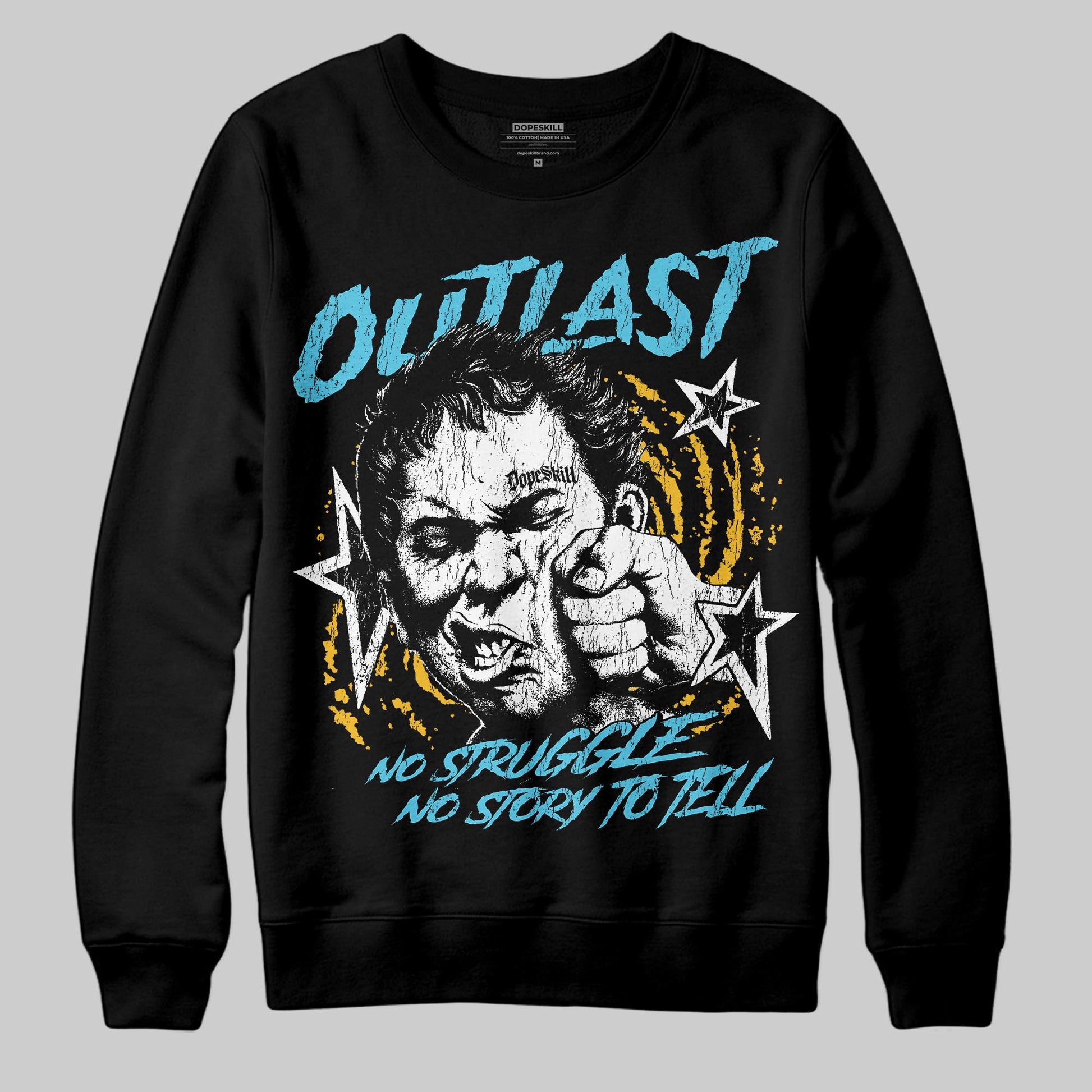 Jordan 11 Retro Gamma Blue (2025) DopeSkill Sweatshirt Outlast Graphic Streetwear - Black