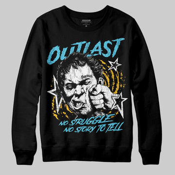 Jordan 11 Retro Gamma Blue (2025) DopeSkill Sweatshirt Outlast Graphic Streetwear - Black