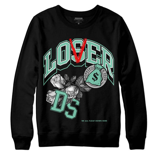 Jordan 3 "Green Glow" DopeSkill Sweatshirt Loser Lover Graphic Streetwear - Black 