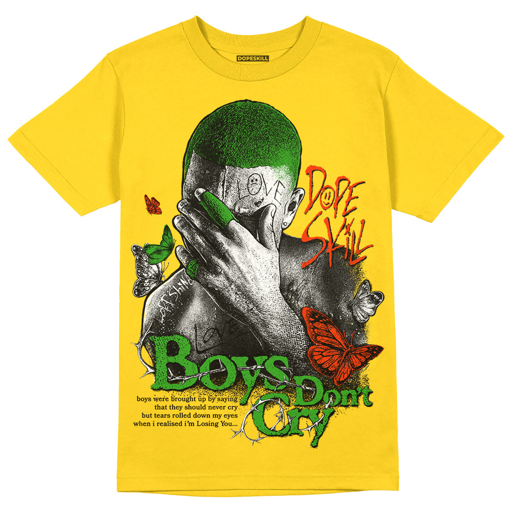 Jordan 6 “Yellow Ochre”  DopeSkill Yellow T-shirt Boys Don't Cry Graphic Streetwear 