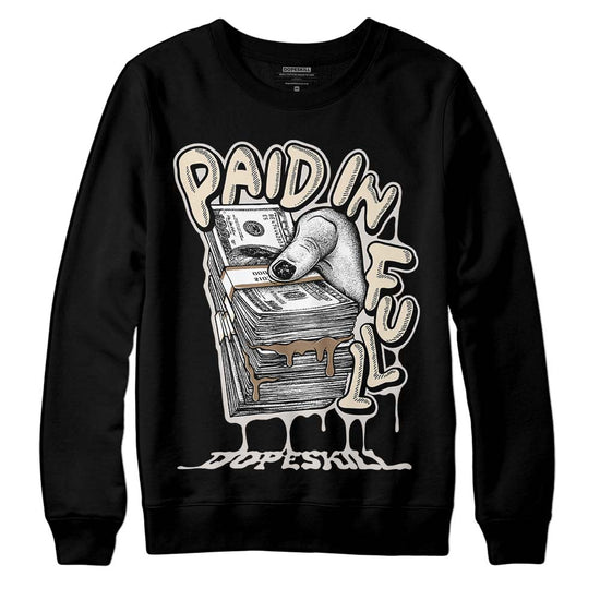 Jordan 5 SE “Sail” DopeSkill Sweatshirt Paid In Full Graphic Streetwear - Black