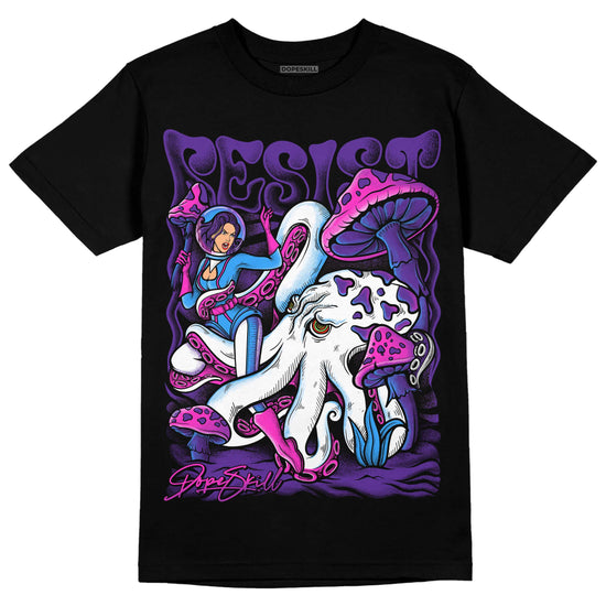 PURPLE Sneakers DopeSkill T-Shirt Resist Graphic Streetwear - Black 