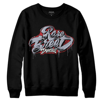 Jordan 4 “Bred Reimagined” DopeSkill Sweatshirt Rare Breed Type Graphic Streetwear - Black