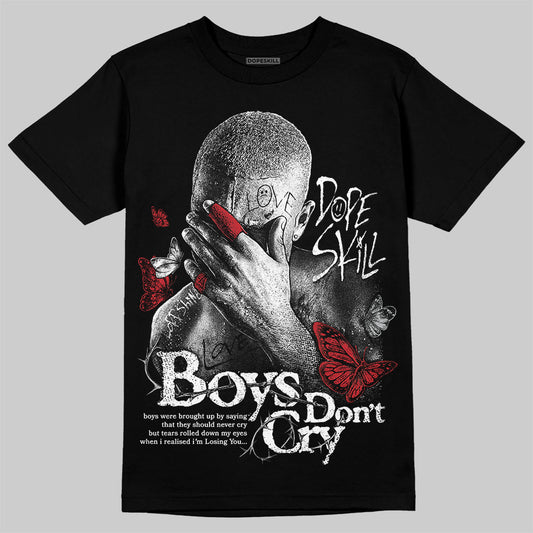 Jordan 11 “Bred Velvet” DopeSkill T-Shirt Boys Don't Cry Graphic Streetwear - Black