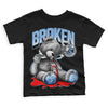 Jordan 9 Powder Blue DopeSkill Toddler Kids T-shirt Sick Bear Graphic Streetwear - Black