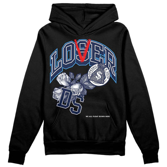 Jordan Spiz’ike Low “White/Obsidian” DopeSkill Hoodie Sweatshirt Loser Lover Graphic Streetwear - Black