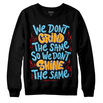 Jordan 1 Mid GS 'Six Championships' DopeSkill Sweatshirt Grind Shine Graphic Streetwear - Black