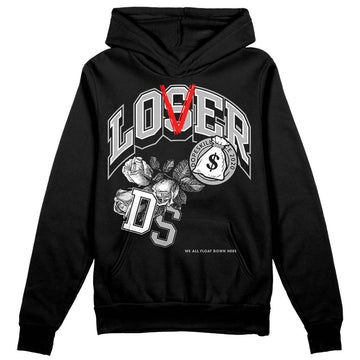 Jordan 1 Low OG “Shadow” DopeSkill Hoodie Sweatshirt Loser Lover Graphic Streetwear - Black