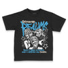 Jordan 1 High OG “UNC” Reimagined DopeSkill Toddler Kids T-shirt Distorted Realms Streetwear - Black