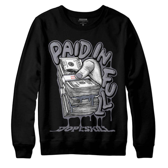 Jordan 14 Retro 'Stealth' DopeSkill Sweatshirt Paid In Full Graphic Streetwear - Black