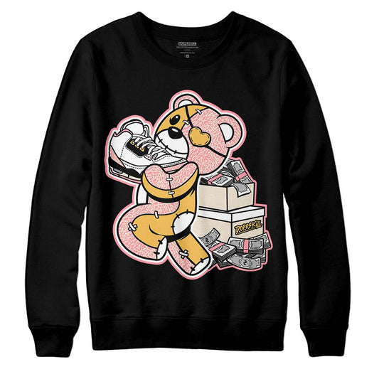 Jordan 3 GS “Red Stardust” DopeSkill Sweatshirt Bear Steals Sneaker Graphic Streetwear - Black