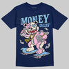 University Blue Sneakers DopeSkill T-Shirt Money Callin' Graphic Streetwear - Navy