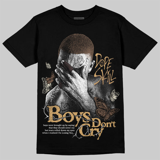 Jordan 5 “Earth/Metallic Gold” DopeSkill T-Shirt Boys Don't Cry Graphic Streetwear - Black